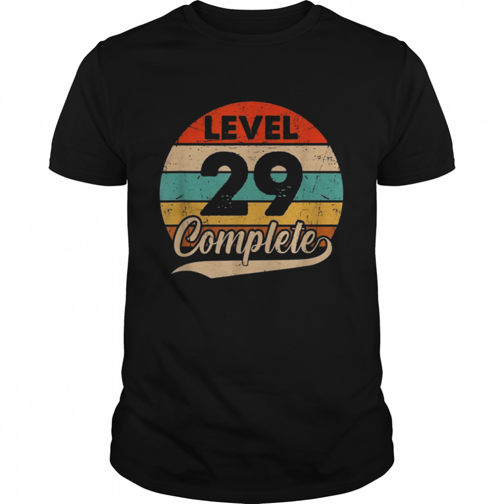 Level 29 Complete 29th Wedding Aniversary For Him & Her Shirt