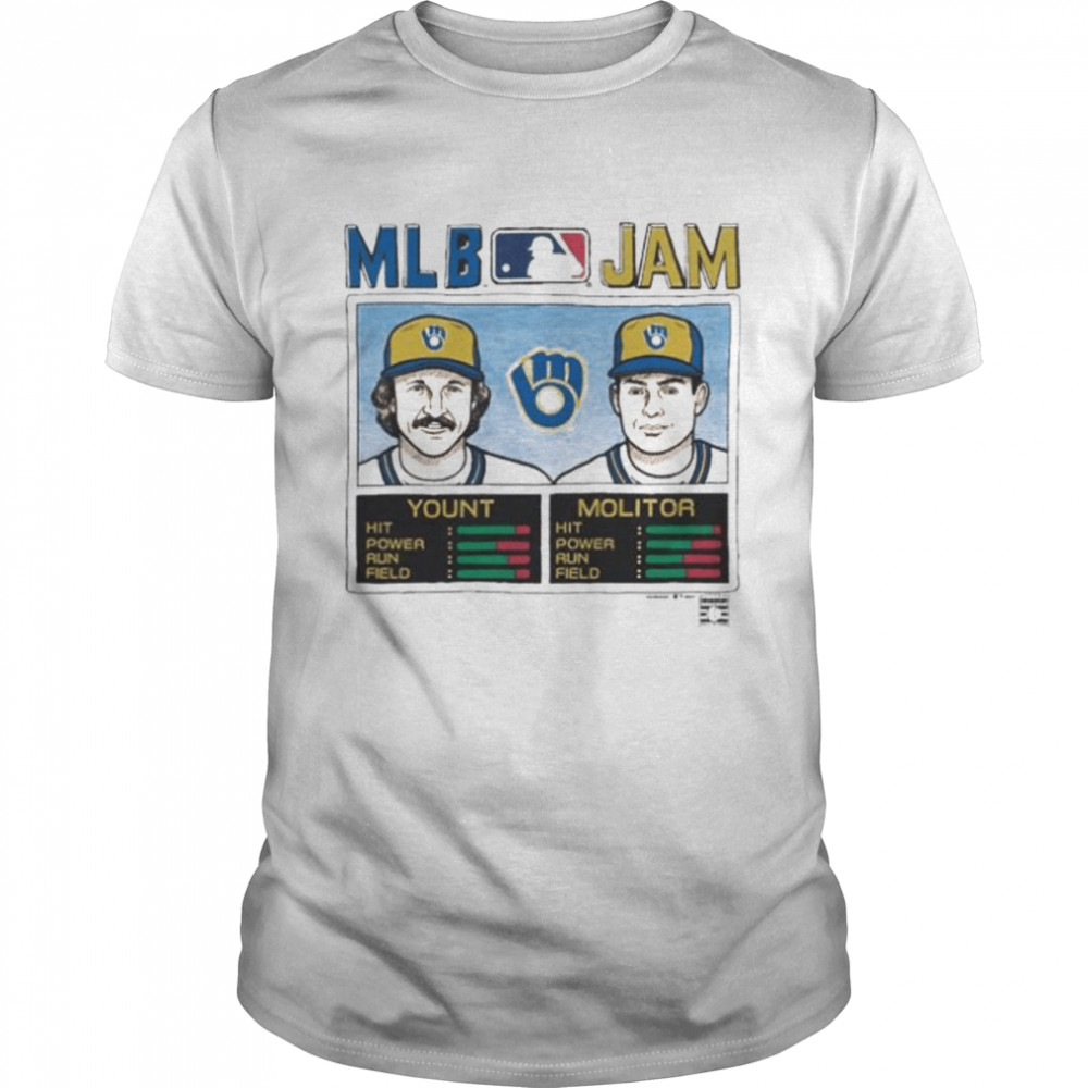 Mlb jam brewers molitor and yount shirt Classic Men's T-shirt