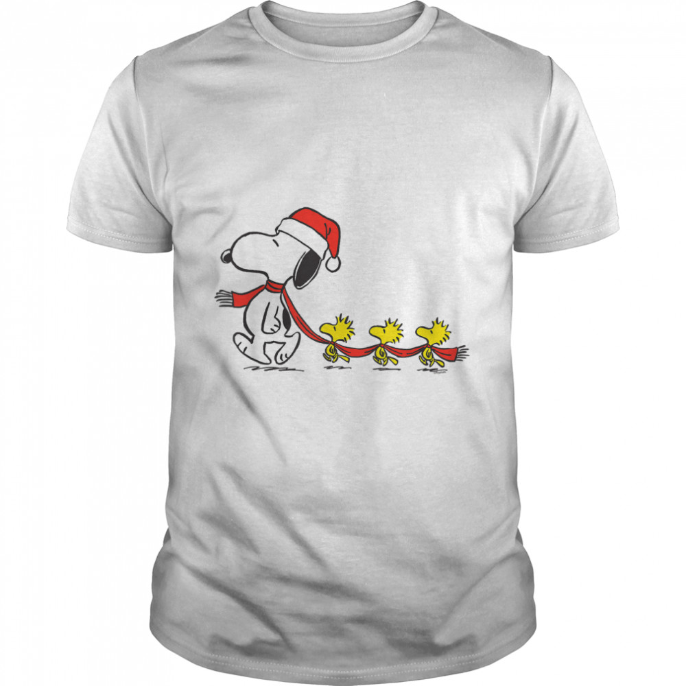 Peanuts Snoopy and Woodstock Holiday T- Classic Men's T-shirt