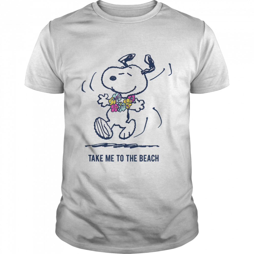 Peanuts Snoopy Take Me To The Beach T- Classic Men's T-shirt