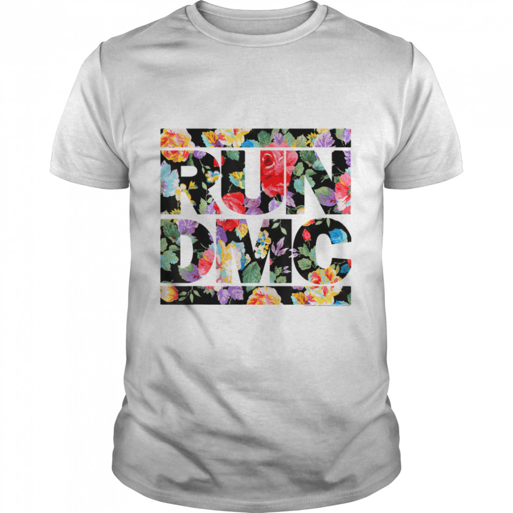 Run DMC Official Floral Logo T- Classic Men's T-shirt