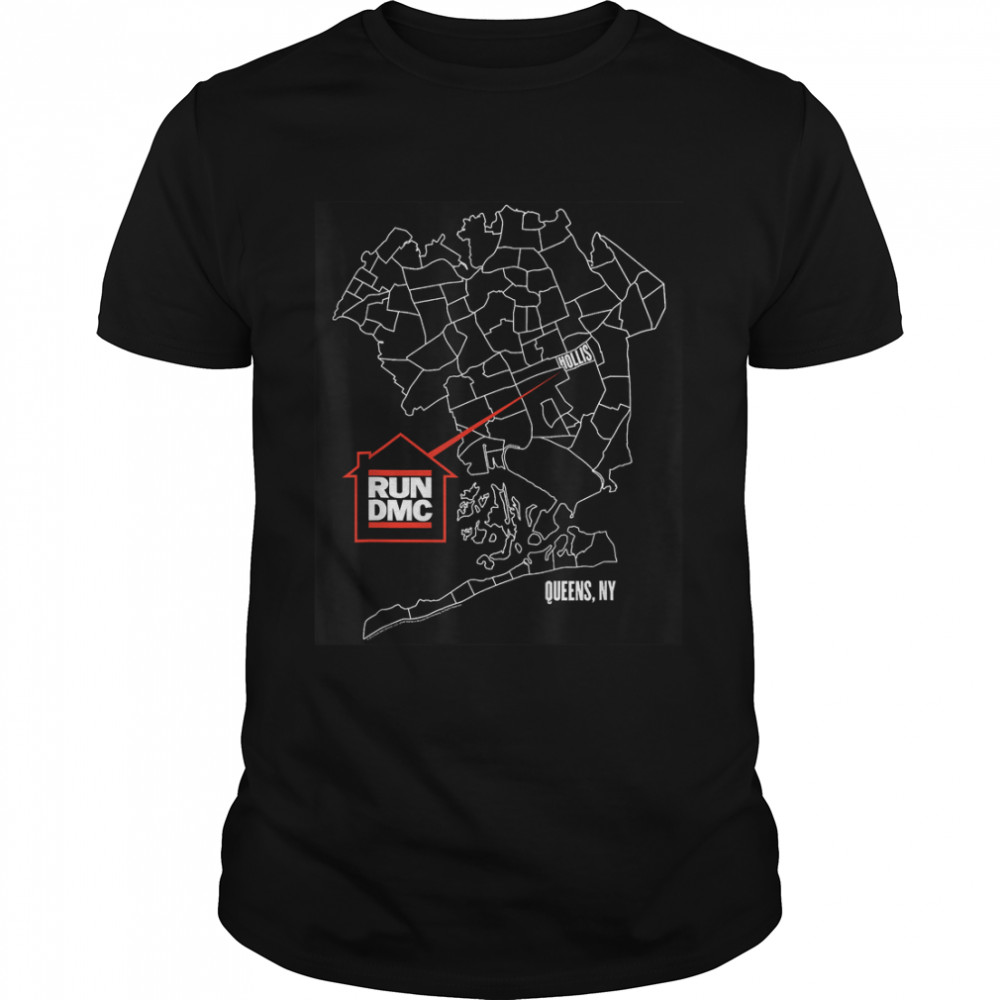 RUN DMC Queens NYC Map T- Classic Men's T-shirt