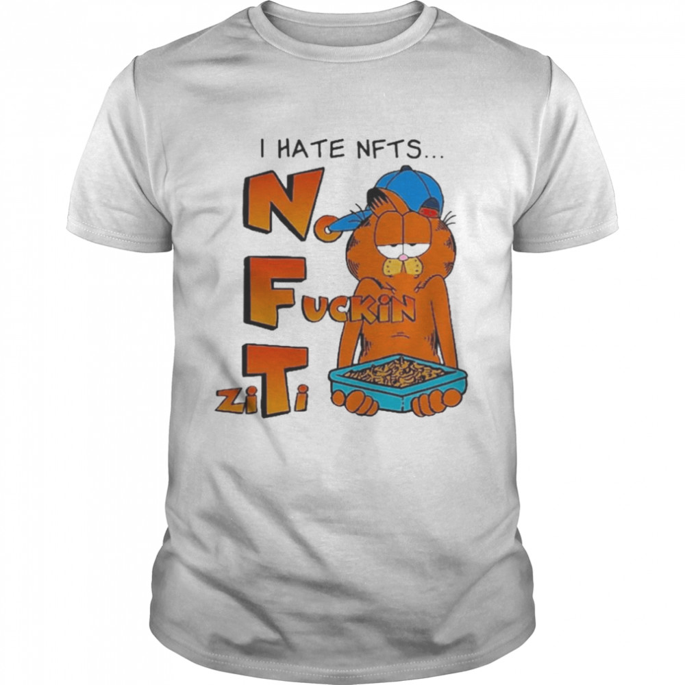The Garfield I hate NFTS No Fuckin Ziti  Classic Men's T-shirt