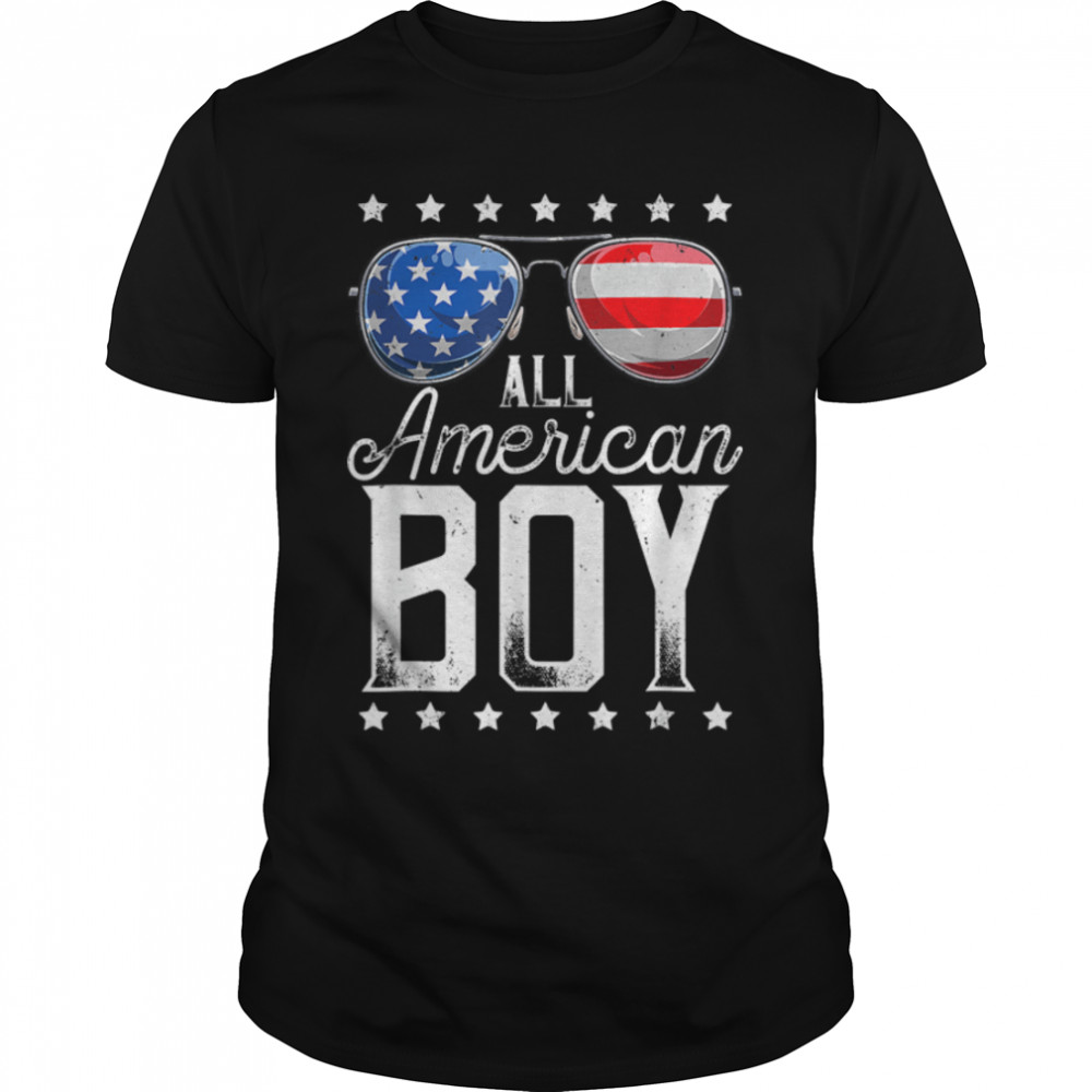 All American Boy 4Th Of July Boys Kids Sunglasses Family T-Shirt B0B2R6H52F