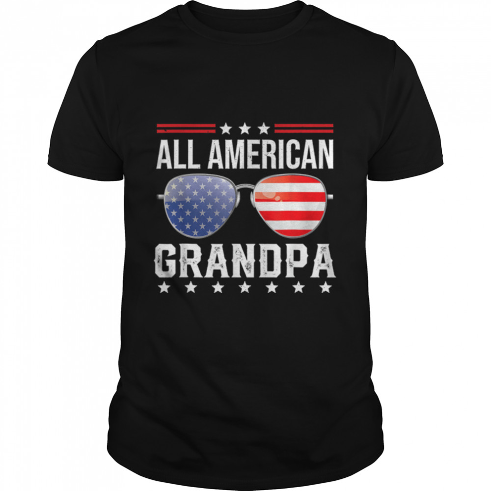 All American Grandpa Matching Family Fourth 4Th Of July T-Shirt B0B2R983R3