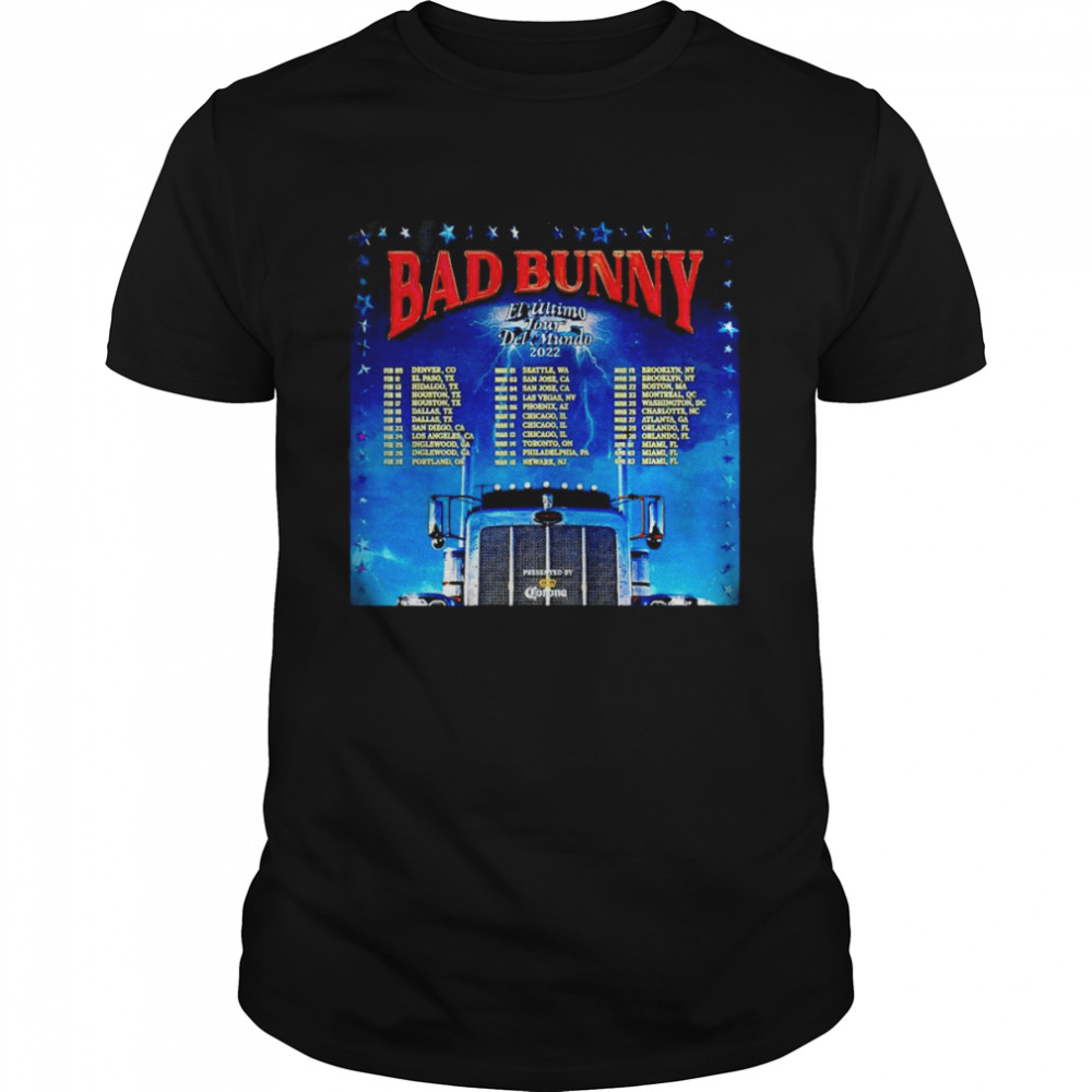 Bad Bunny El Ultimo Tour Del Mundo 2022 shirt