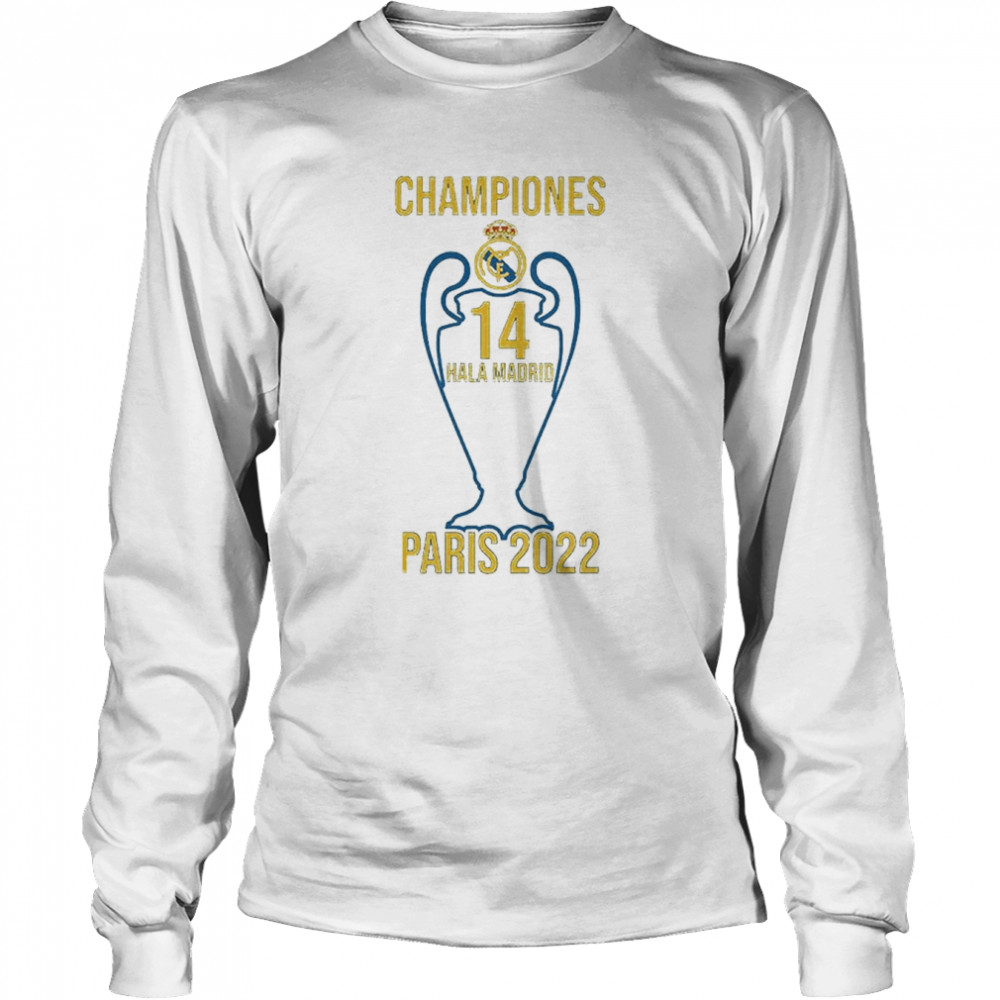 Championes 14 Hala Madrid Paris 2022 Real Madrid T- Long Sleeved T-shirt