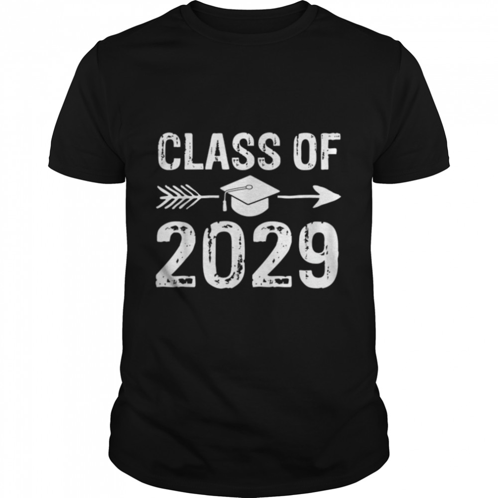 Class Of 2029 Grow With Me Graduation First Day Of School T-Shirt B0B2Qjk4Y5