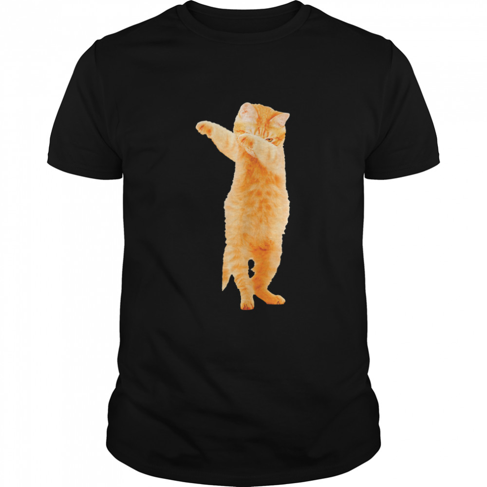 Dabbing Cat Kitten Funny Dab Dance Kitty Funny Gift T-Shirt