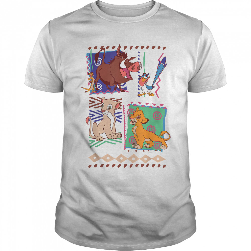 Disney Lion King Simba And Timon Graphic T-Shirt