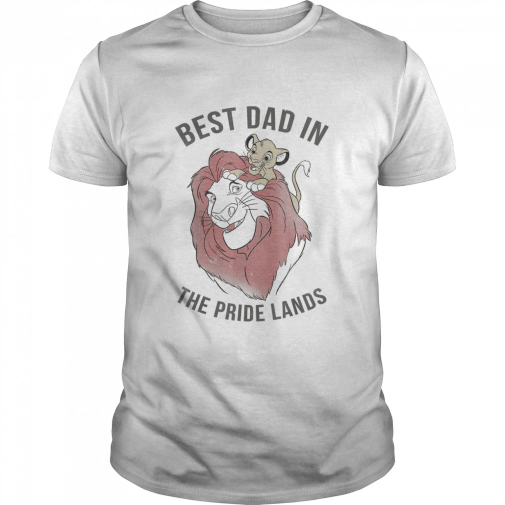 Disney Lion King Simba Mufasa Best Dad Graphic T-Shirt