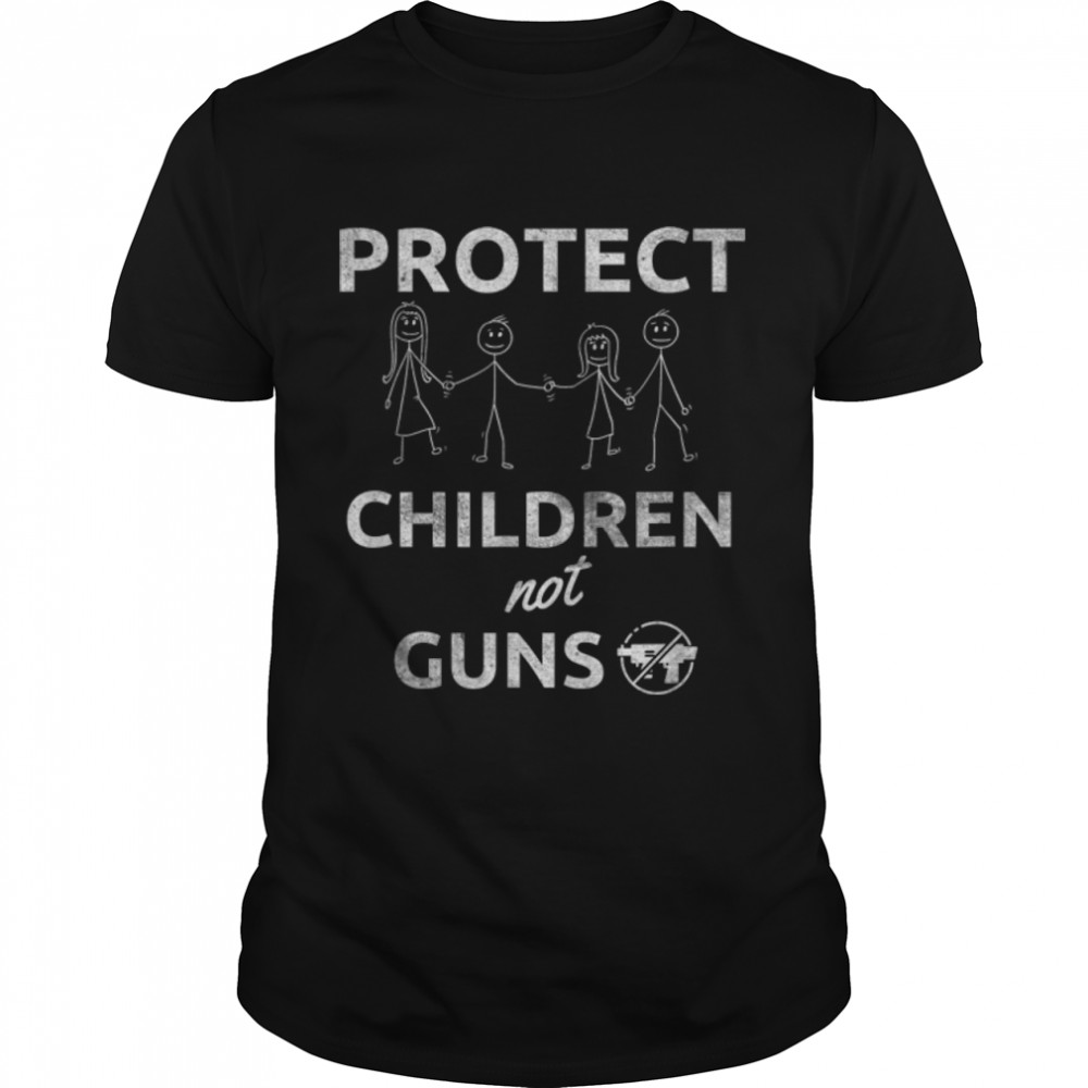 Enough Is Enough End Gun Violence Protect Children Not Guns T-Shirt B0B2QPGC8V