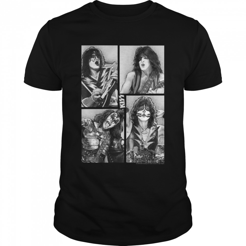 Kiss Spaceman Starchild Demon Catman Kiss Army Concert Comic Style Classic T-Shirt