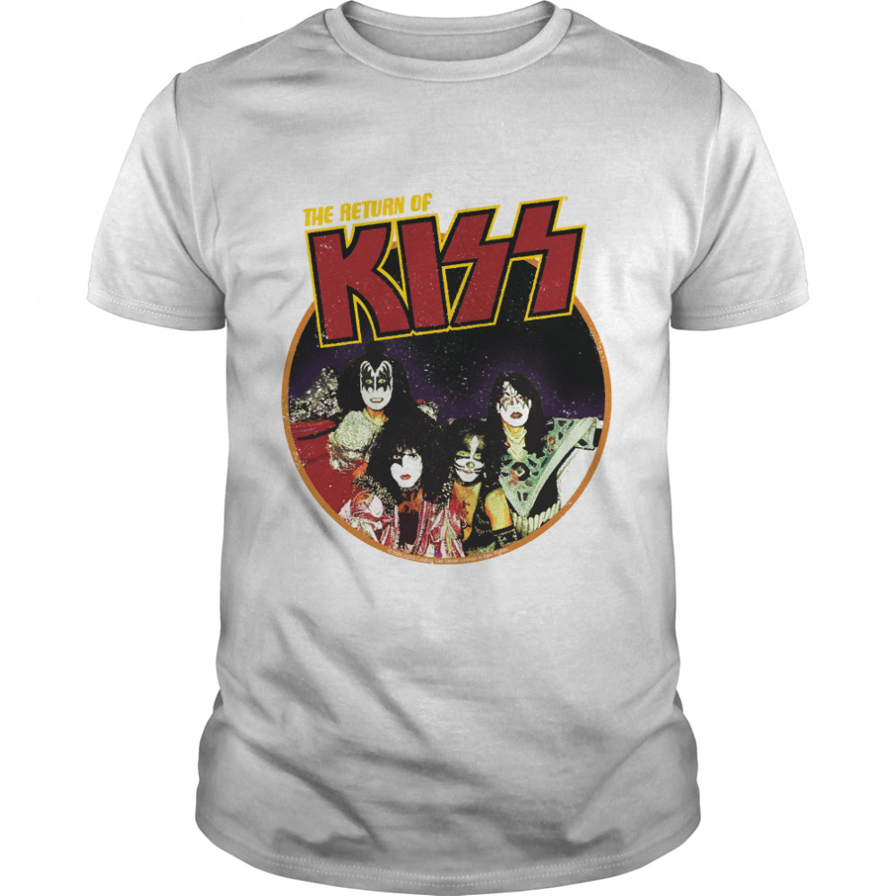 Kiss The Return Of Kiss 1979 Iron On Look Classic T-Shirt