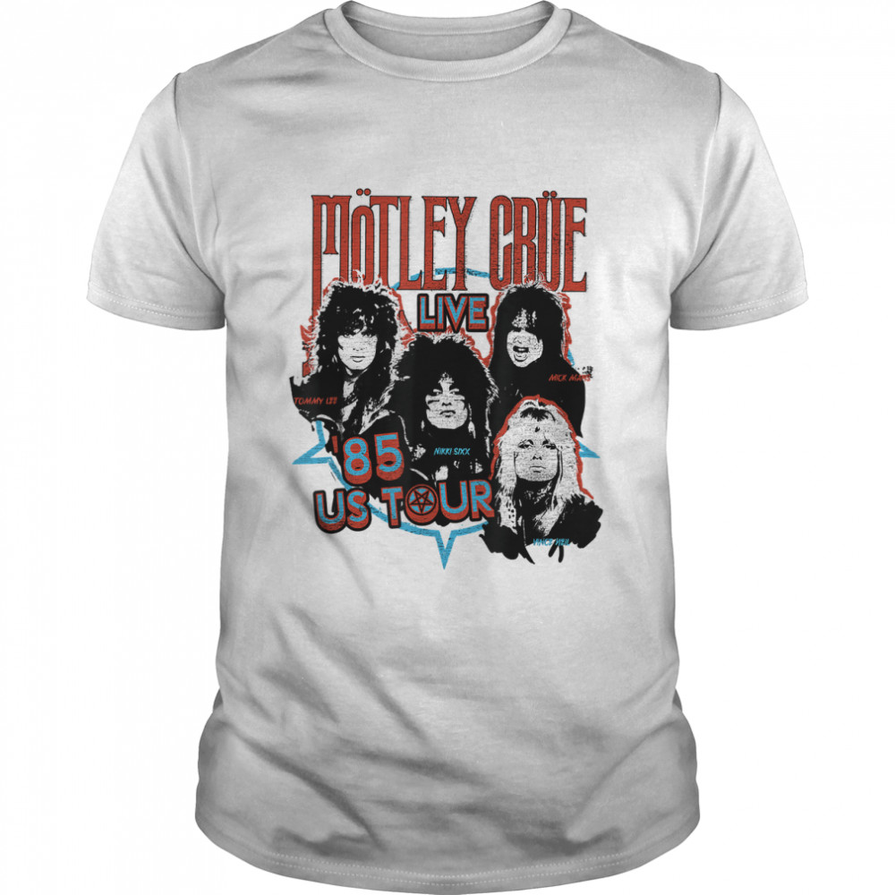Mötley Crüe – '85 Us Tour White T-Shirt