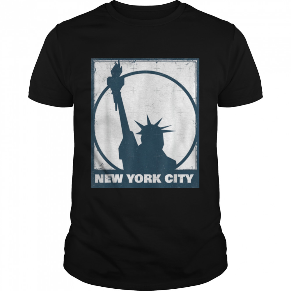 New York City Statue of Liberty T- B0B2QG6FZ4 Classic Men's T-shirt