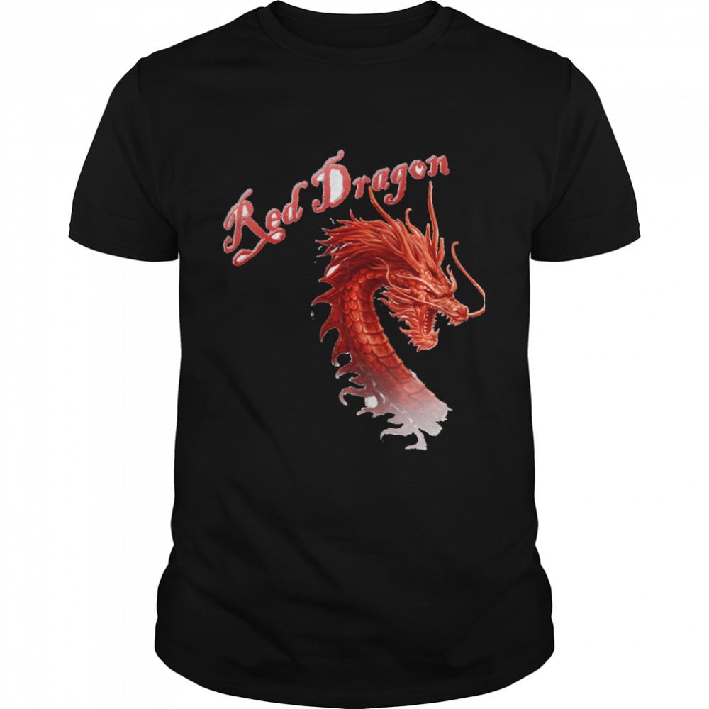 Oriental Style Unisex T-Shirt, The Red Dragon Classic T-Shirt