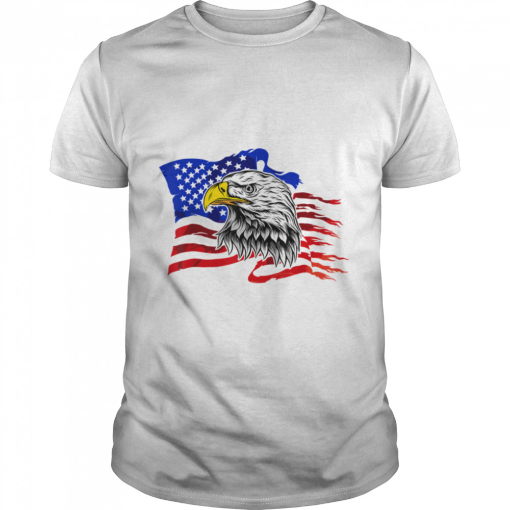 Patriotic Eagle Us Usa American Flag 4Th Of July T-Shirt B0B2R5Qr5C