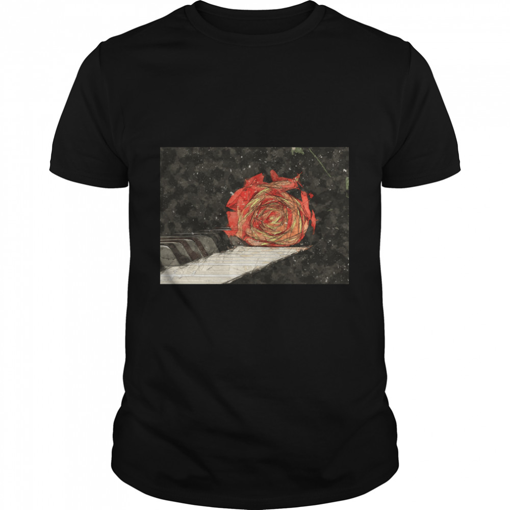 Piano And Rose Classic T-Shirt