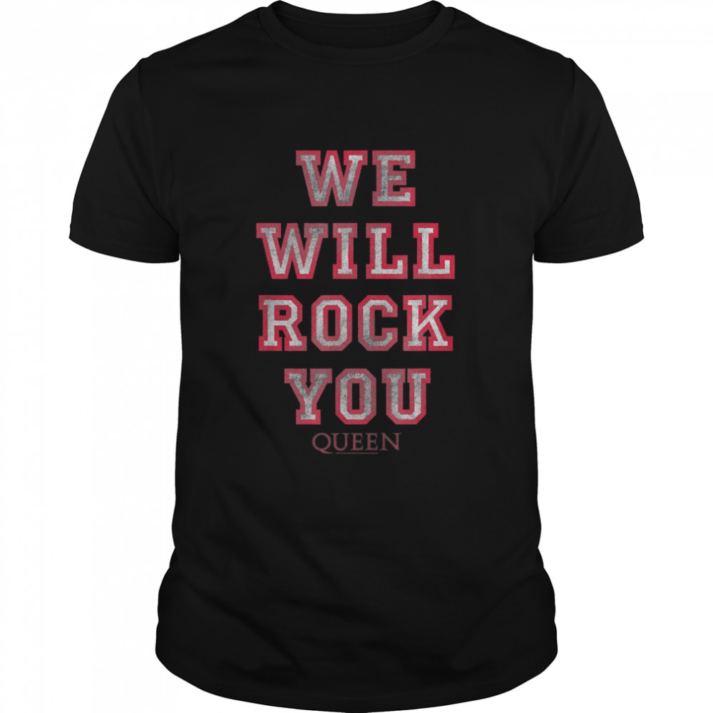 Queen Official We Will Rock You Pink T-Shirt