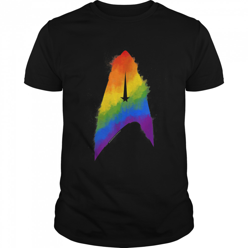 Star Trek Discovery Rainbow Paint Insignia T-Shirt