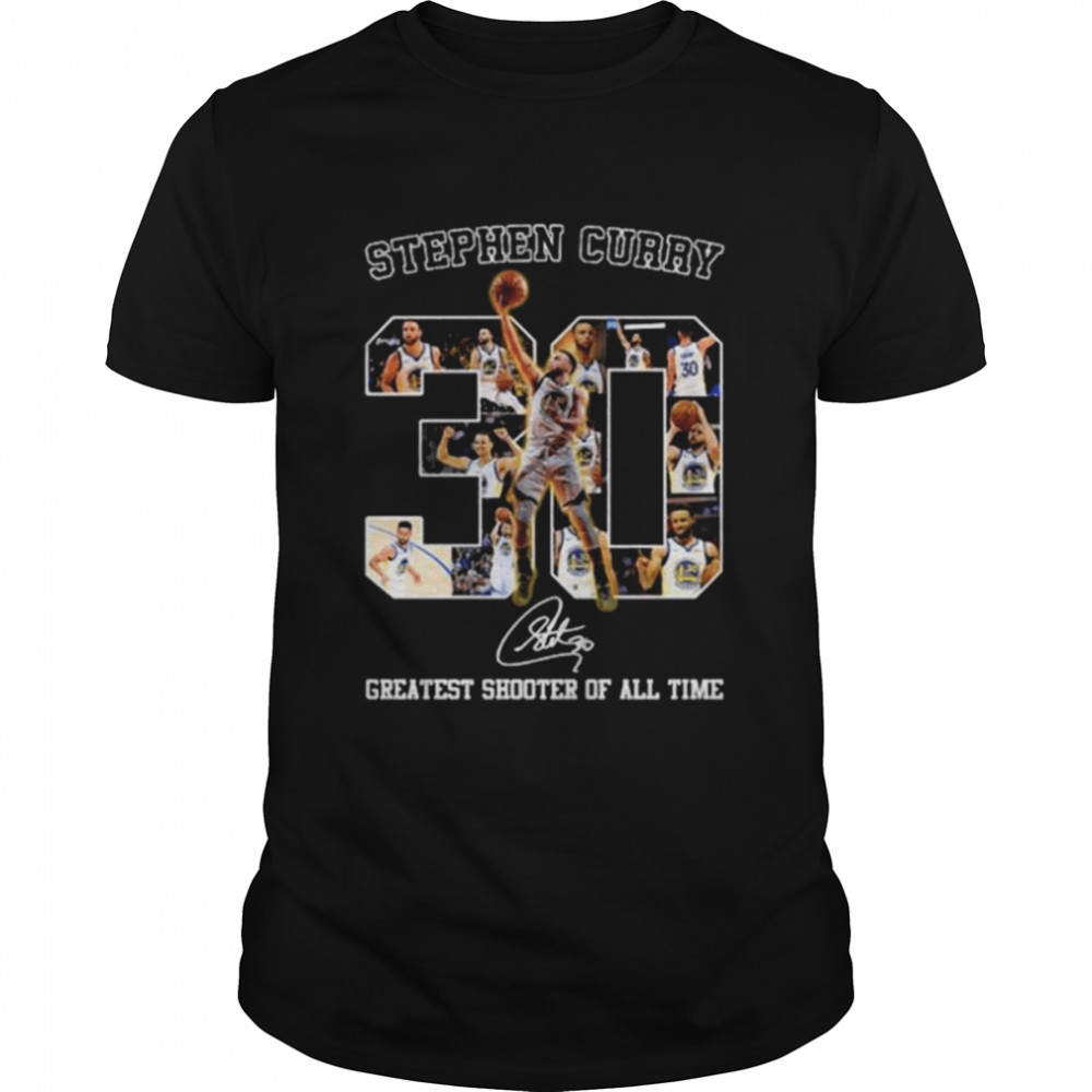 Stephen Curry greatest shooter of all time signatures shirt