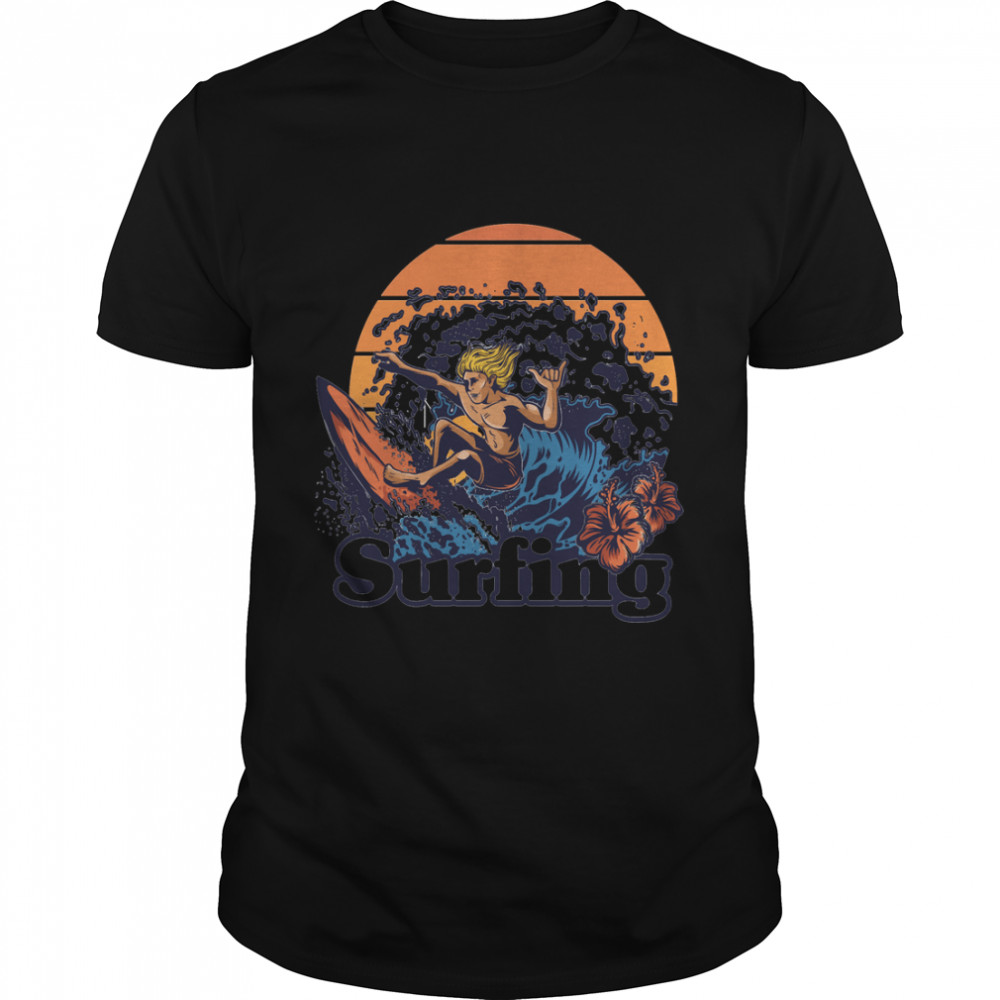 Surfing, Funny Surf Beach Lover Classic T-Shirt