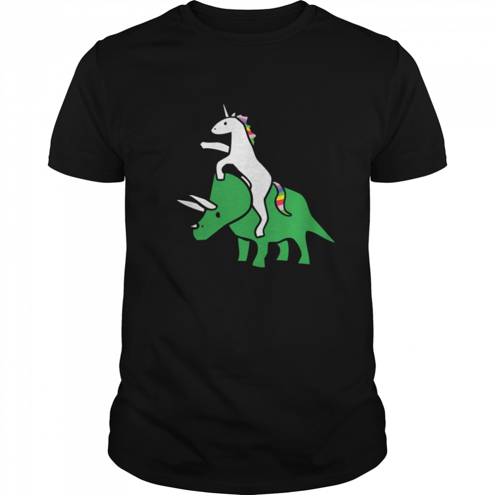To The Disco (Unicorn Riding Triceratops) Classic T-Shirt