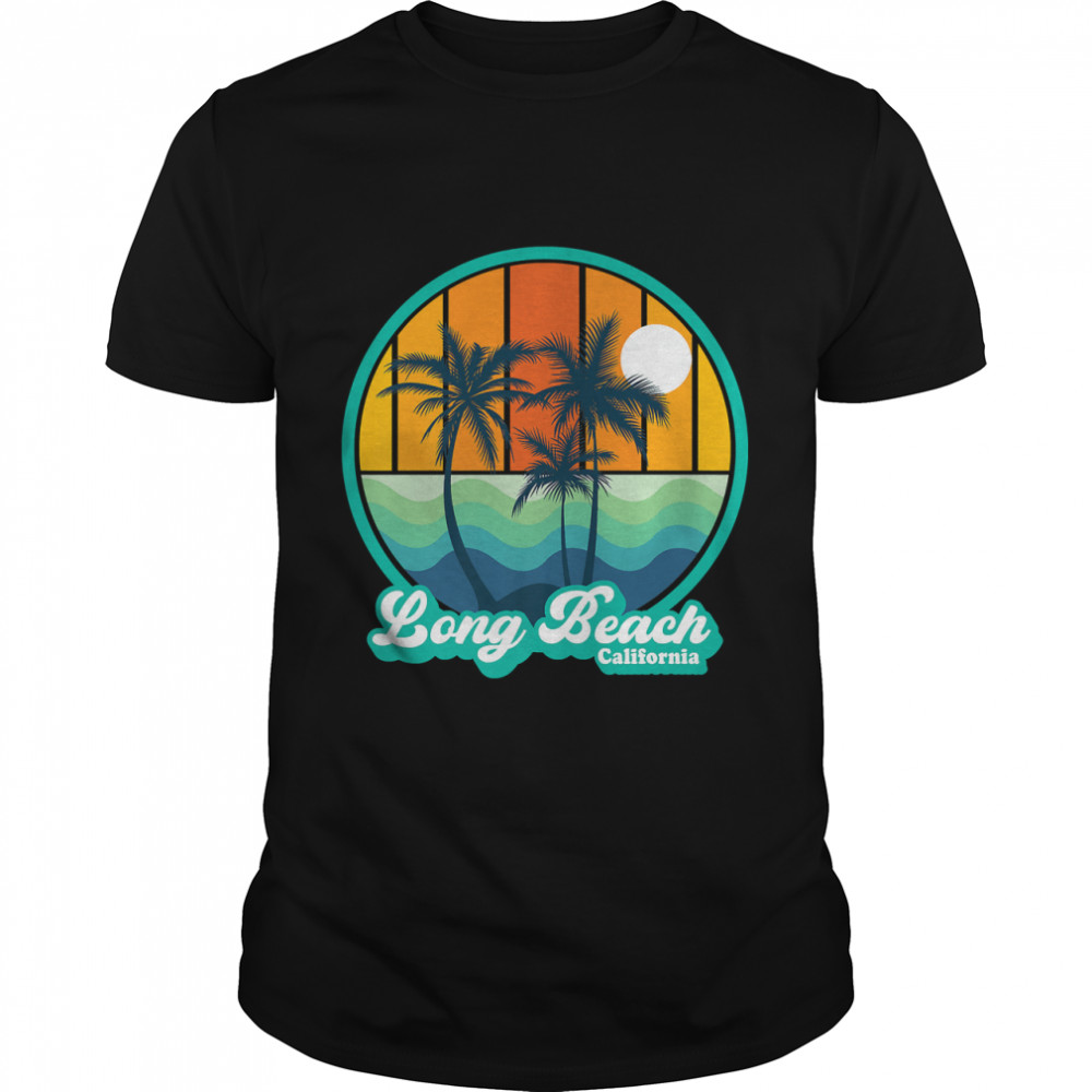 Vintage Long Beach California Summer 90S Beach Souvenirs Premium T-Shirt