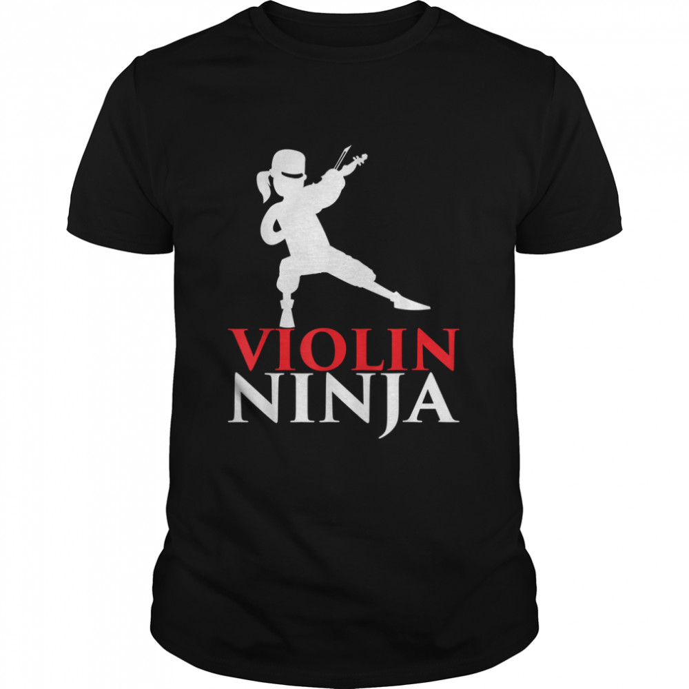 Violin Ninja Violinist Player Music Lover Gift T-Shirt