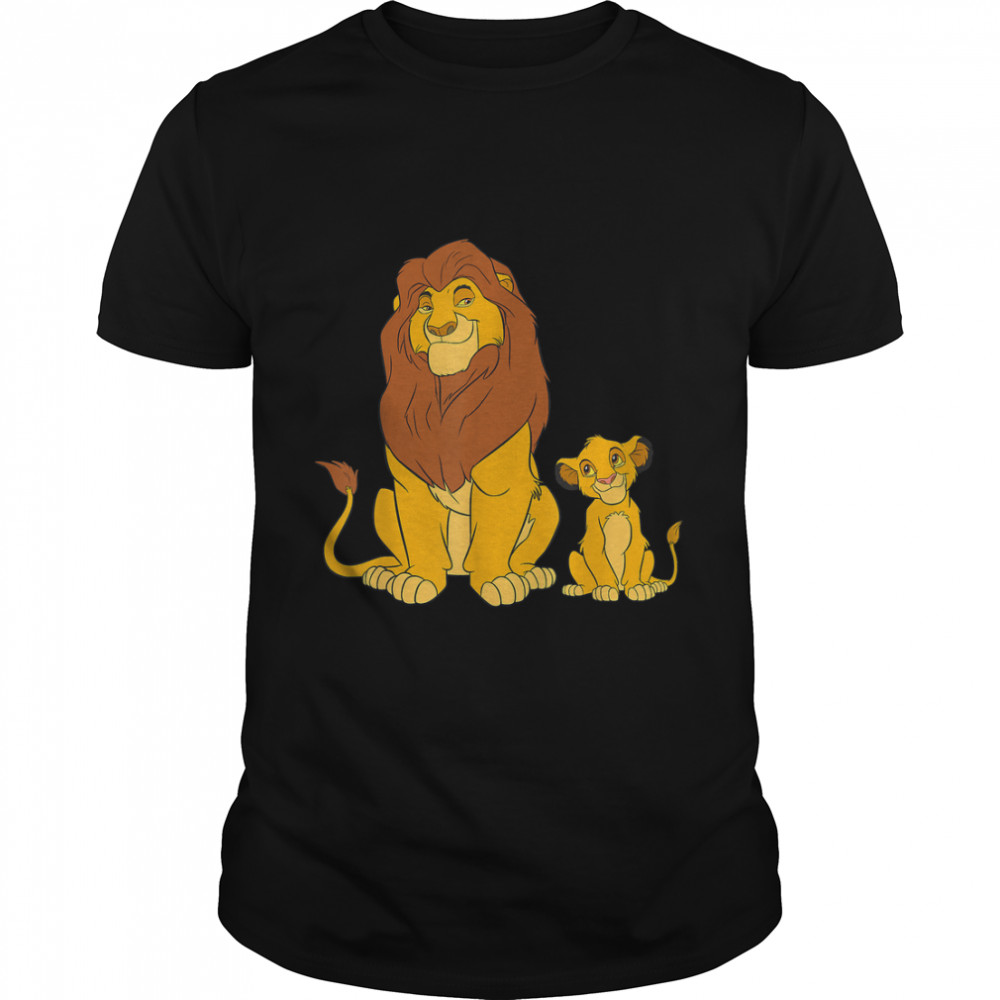 Disney The Lion King Young Simba and Mufasa T- T- Classic Men's T-shirt