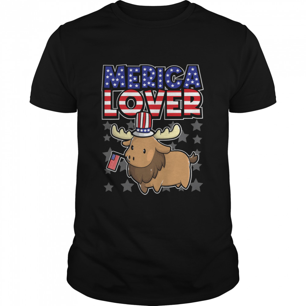 Merica Lover Happy Fourth Of July Classic T-Shirt