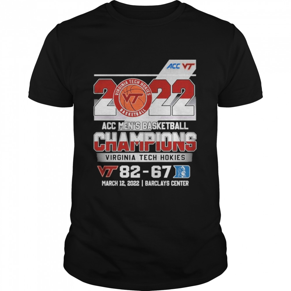 Virginia Tech Hokies 2022 ACC Men’s Basketball Champions Winner  Classic Men's T-shirt