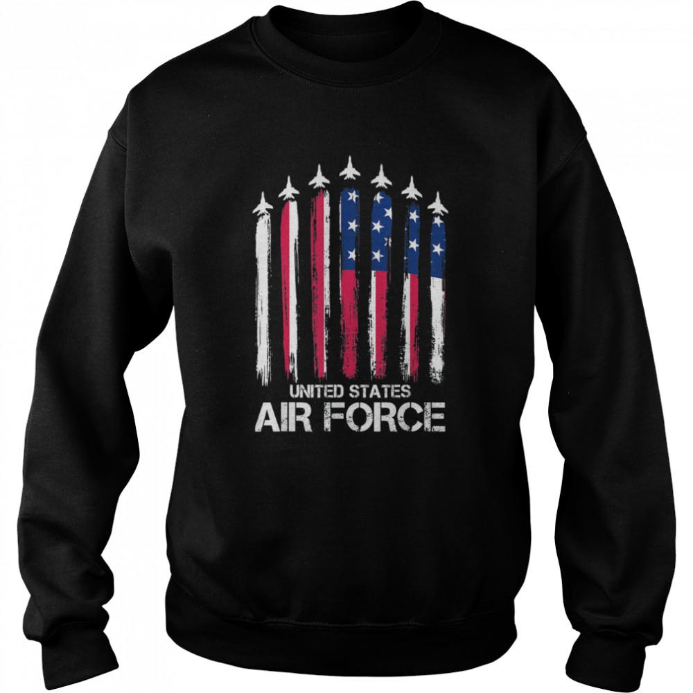 air force us veterans american flag 4th of july patriotic unisex sweatshirt