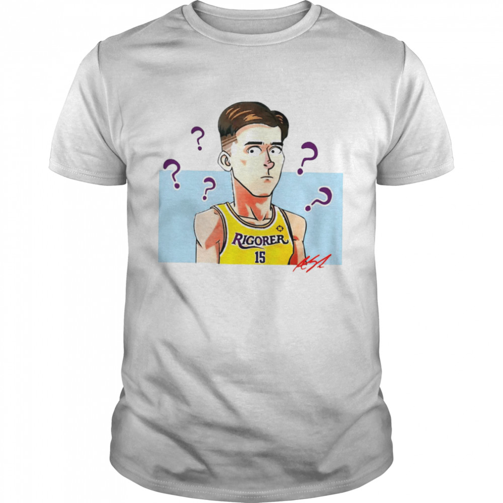 Austin Reaves Los Angeles Lakers cartoon signature 2022 T-shirt Classic Men's T-shirt