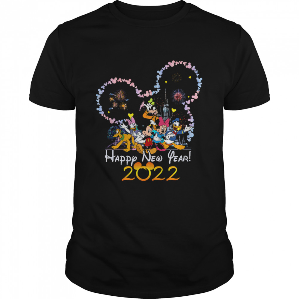 Disney Mickey Mouse And Friends Happy New Year 2022 Shirt