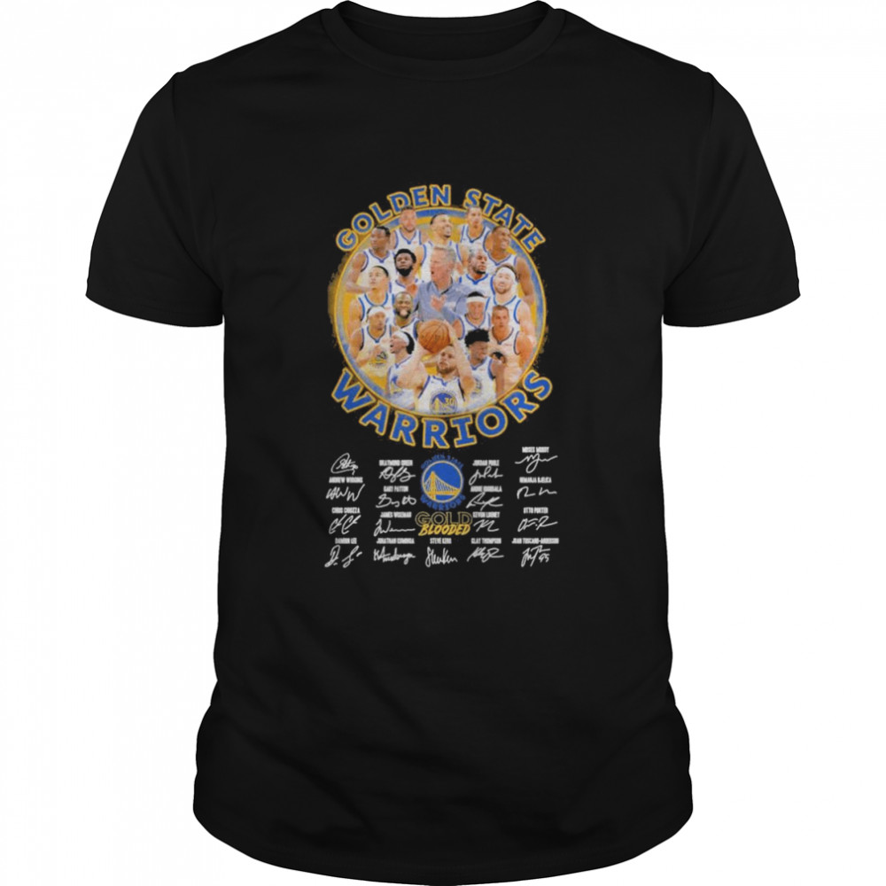 Golden State Warriors Team Gold Blooded Thompson And Damon Lee And Moody Signatures Shirt