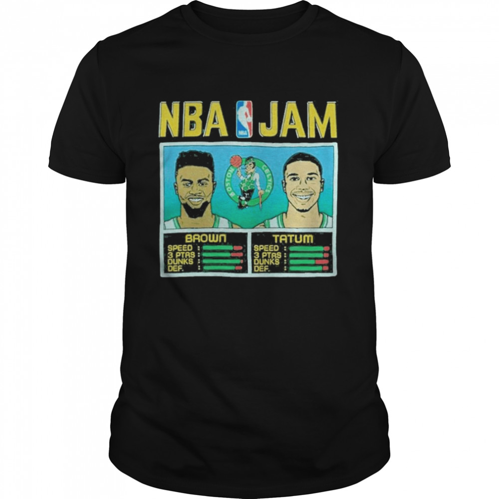 Nba Jam Jaylen Brown And Jayson Tatum Boston Celtics Shirt