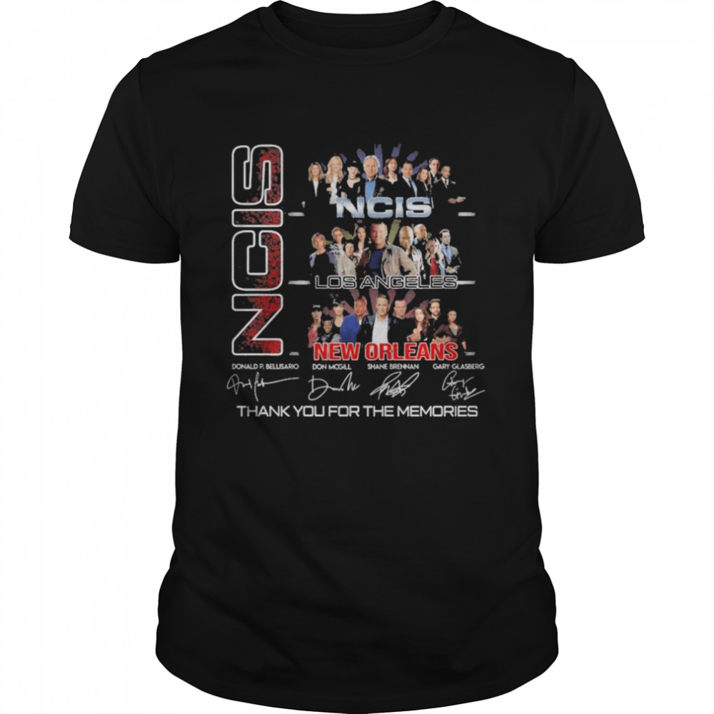 Ncis Los Angeles New Orleans Signatures Thank You For The Memories 2022 Shirt