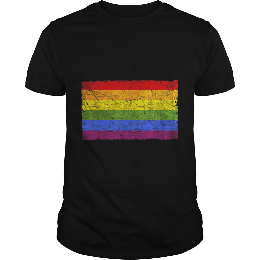 Cute Rainbow Lgbt Flag Lesbian Gay Pride Proud Ally 2022 T-Shirt B0B31Hb7Xw