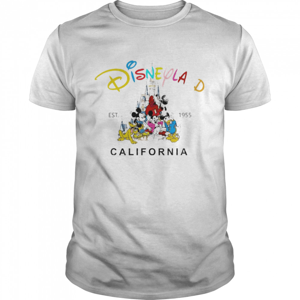 Disneyland California Disney Cartoon Est 1955 T-Shirt