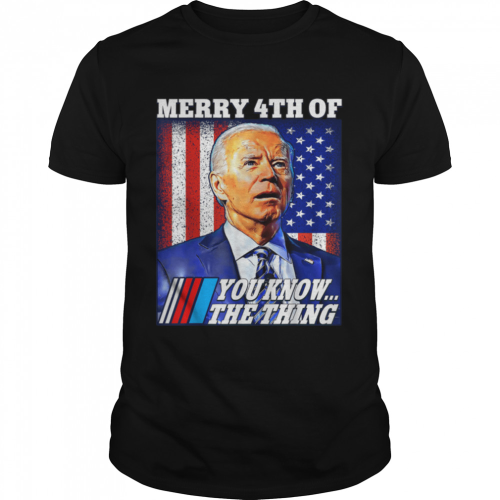 Funny 4Th Of July Shirts Men Confused Anti Joe Biden Womens T-Shirt B0B347H7Nk