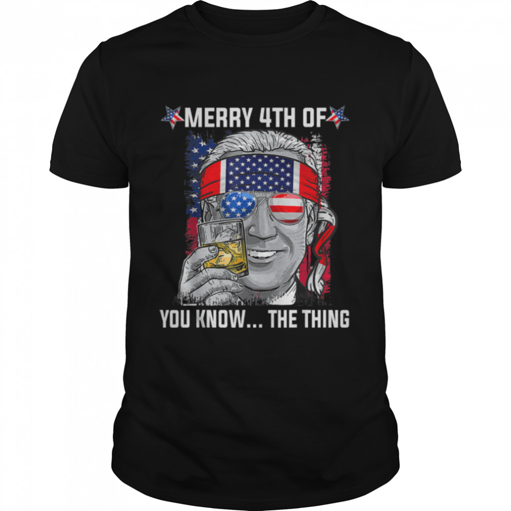 Funny Biden Confused Merry Happy 4Th Of You Know...the Thing T-Shirt B0B31H12Cy