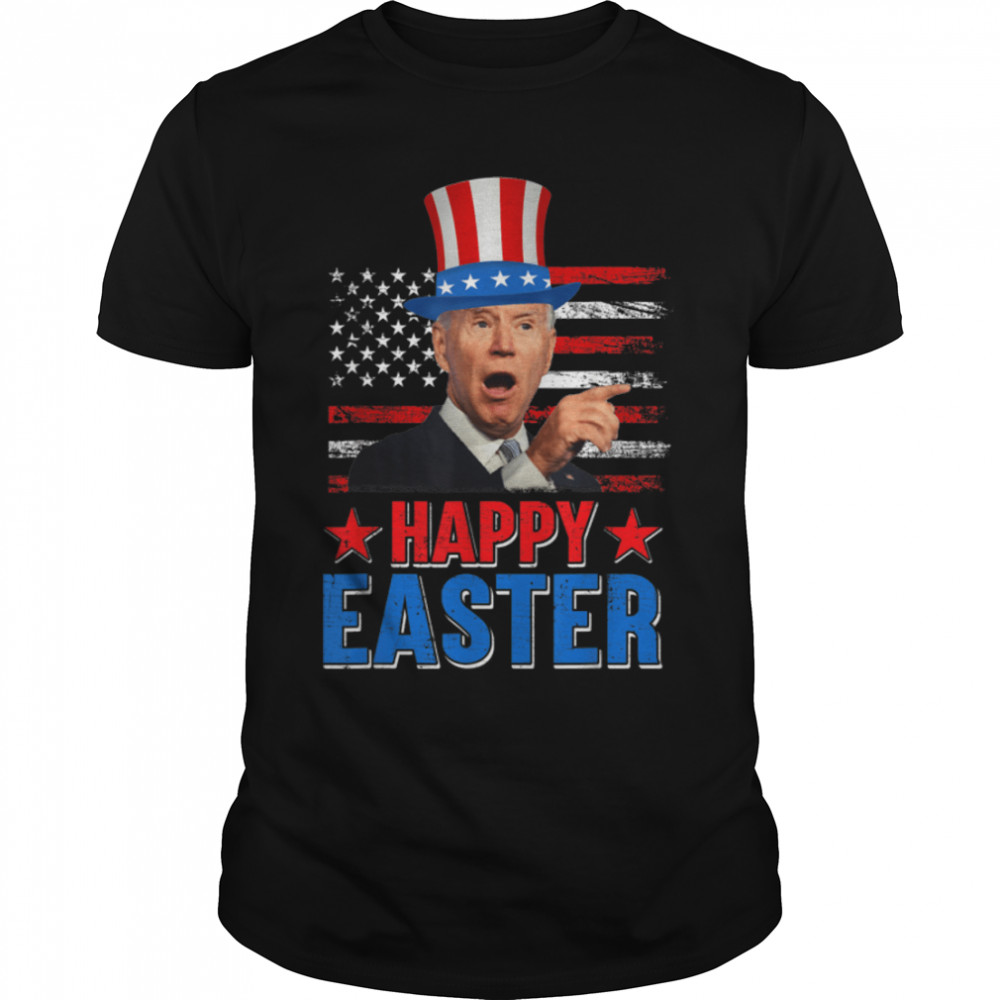 Funny Joe Biden Confused Happy Easter 4th Of July Memorial T-Shirt B0B31H17T6