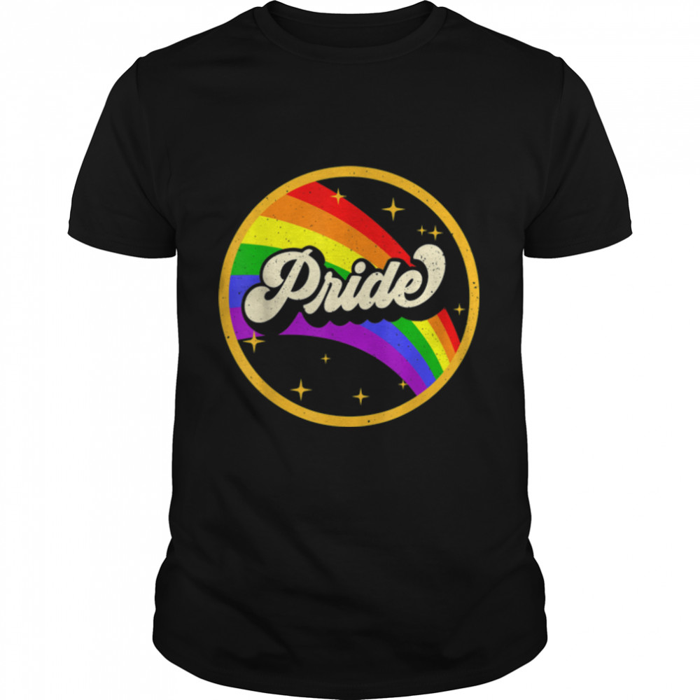 Gay Pride Rainbow Vintage Lgbt Lgbtq Lesbian Pride Month T-Shirt B0B31Dz9Ms