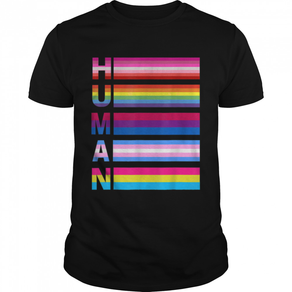 Human LGBT LGBT Gay Transgender Pride T-Shirt B0B31FPH1B