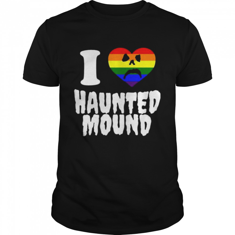 I Lgbt Heart Haunted Mound Shirt