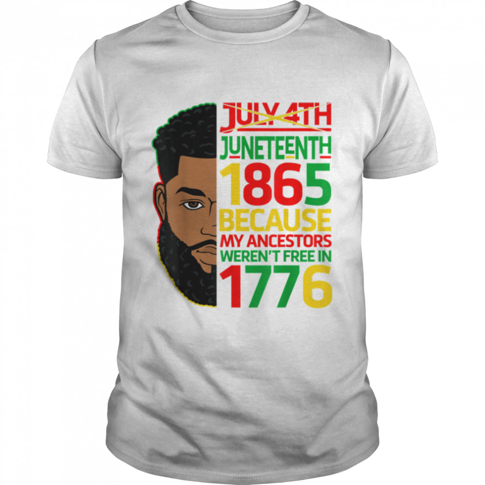 Juneteenth Ancestors Black King African American Flag Pride T-Shirt B0B31C56CV