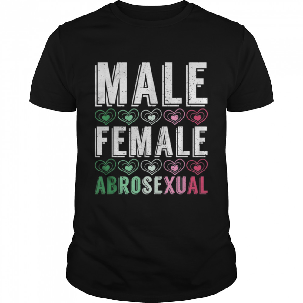 LGBT Queer Abrosexuality Pride Flag Male Female Abrosexual T-Shirt B0B315ZJXZ