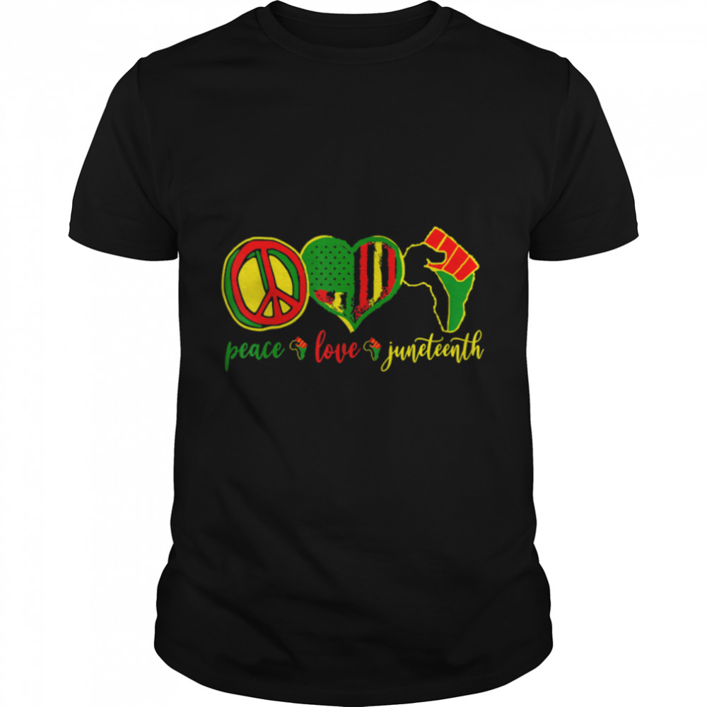 Love 1865 Juneteenth Pride Black Girl Black Queen & King T-Shirt B0B31Fwtft